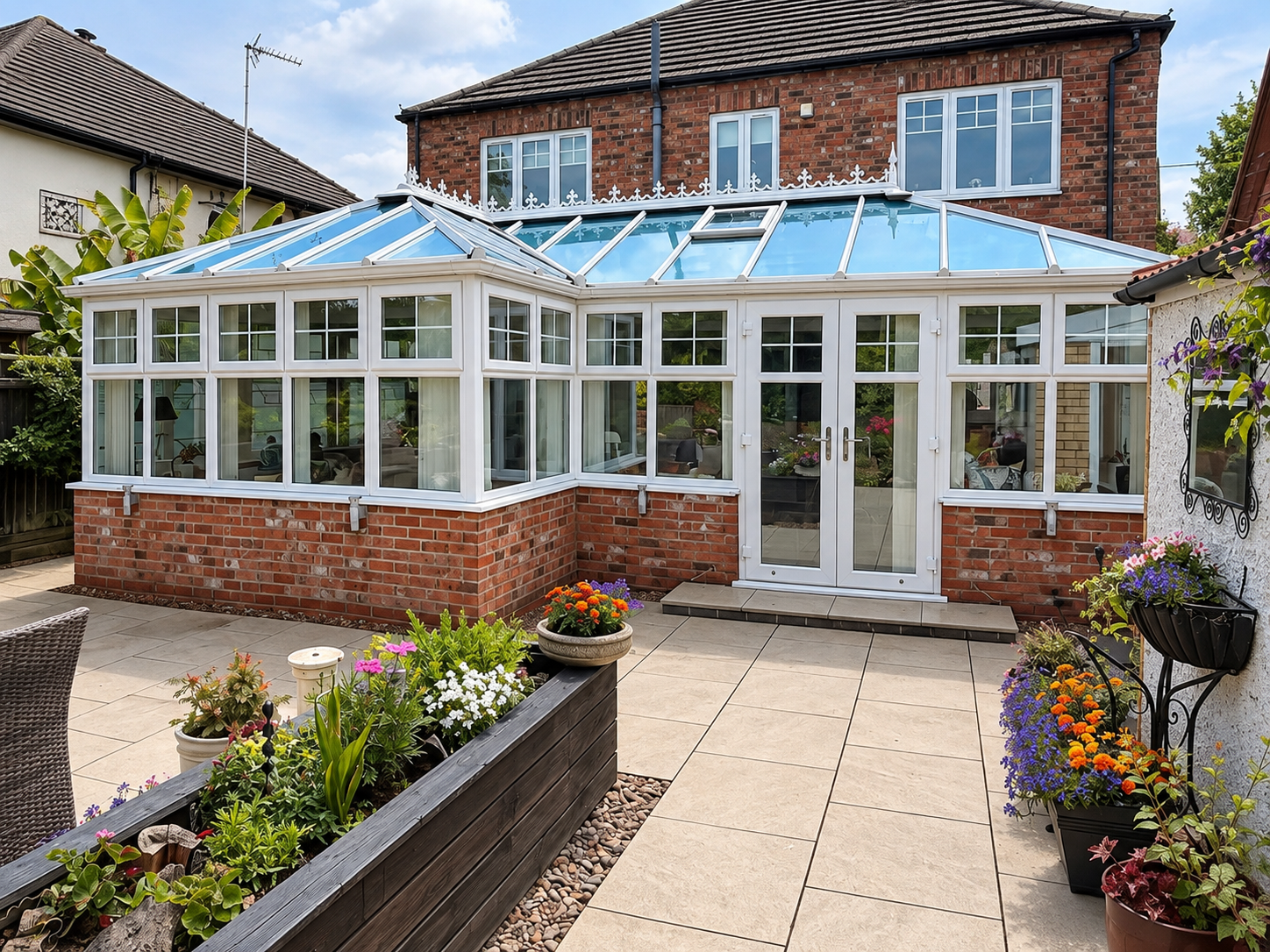 Conservatory roof, glass and frame cleaning by Elite