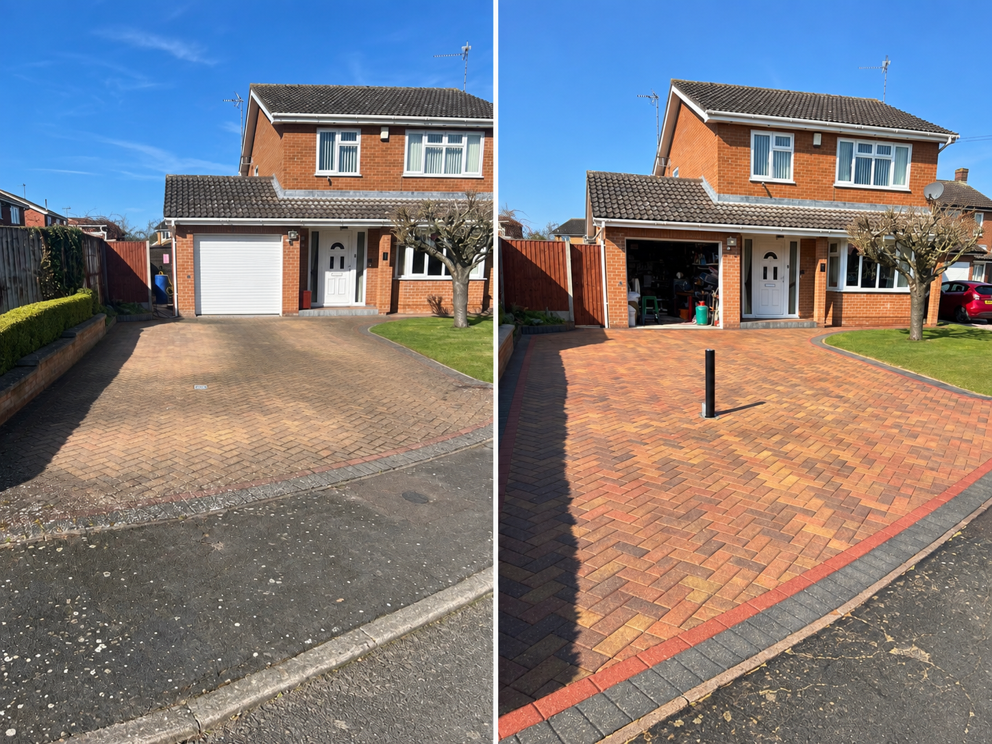 Driveway and patio pressure washing by Elite